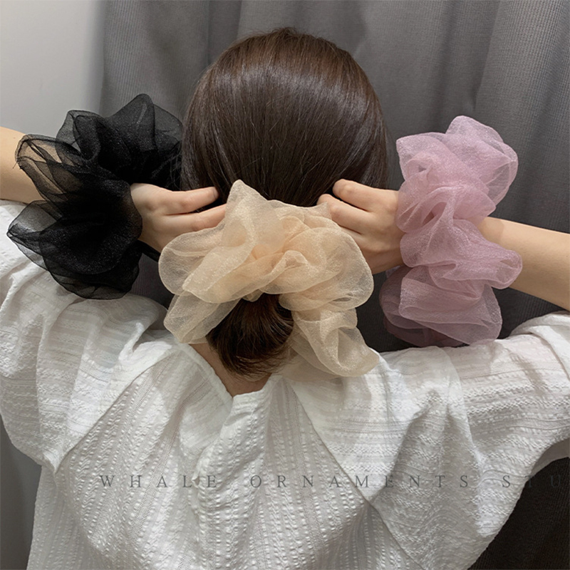 Hair Tie Velvet - 2022 Summer Organza Scrunchies Women Elastic