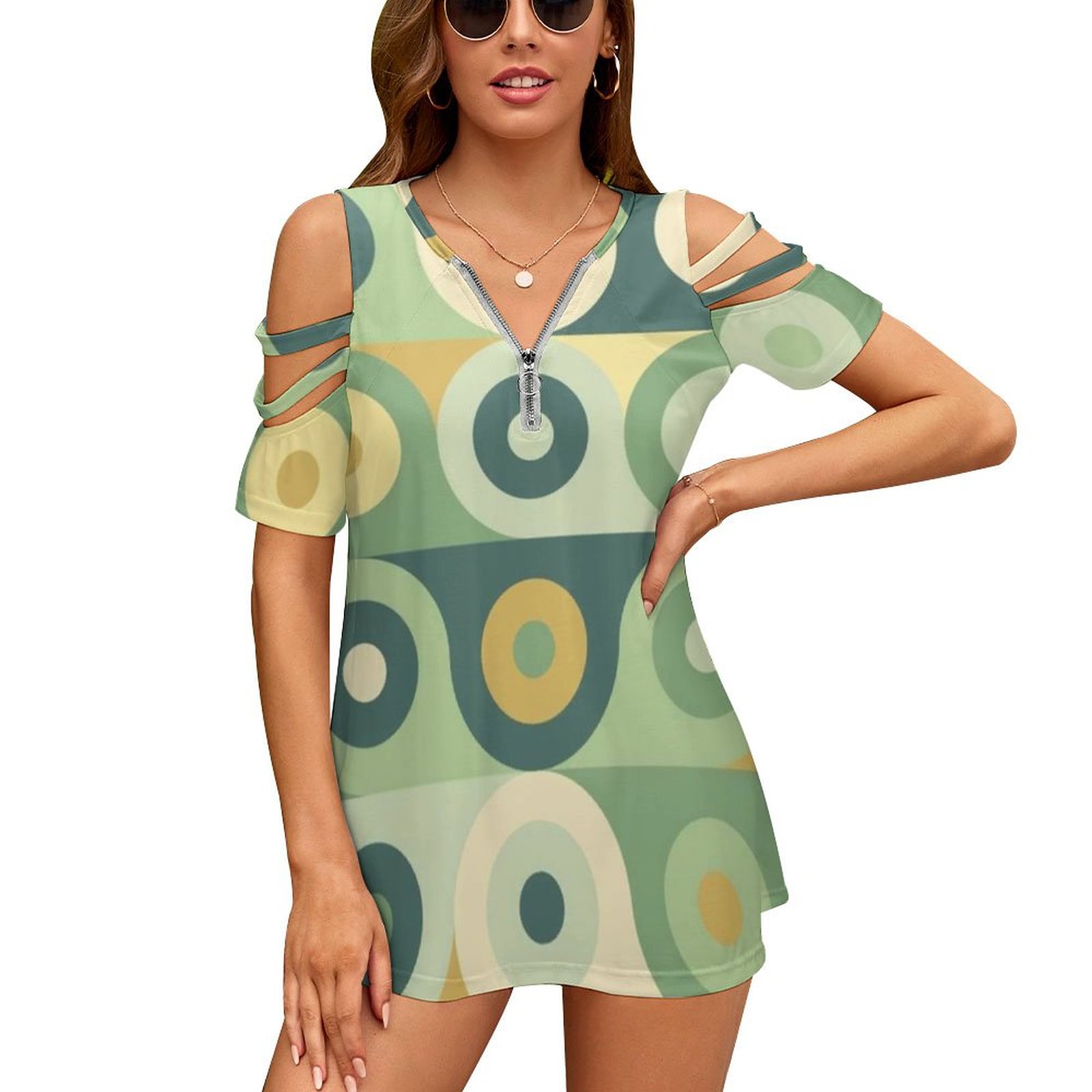 Groovy 70's Pattern Women Zipp - Women'S Accessories In The 70S 评论和价格