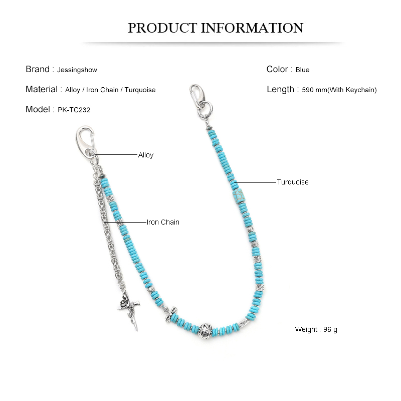 Boho Punk Jean Chain Handmade  - Women Accessories Pk 评论和价格