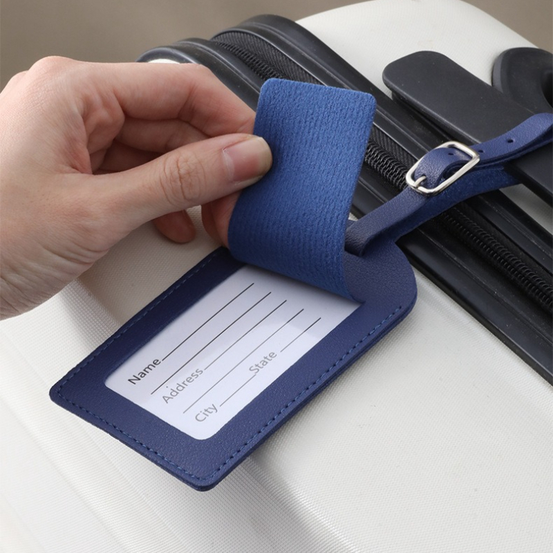 Women Men Luggage Tags PU Leat - Women Accessories Name 评论和价格
