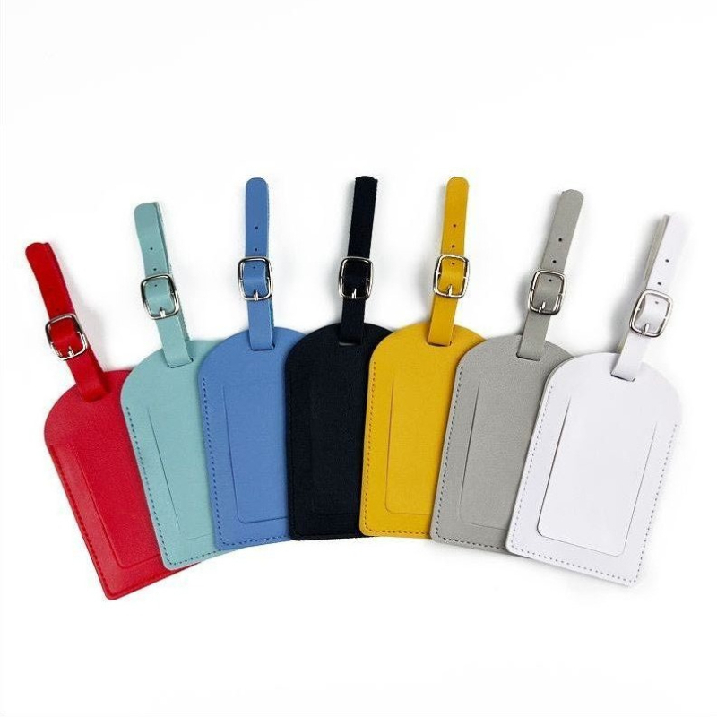 Women Men Luggage Tags PU Leat - Women Accessories Name 评论和价格
