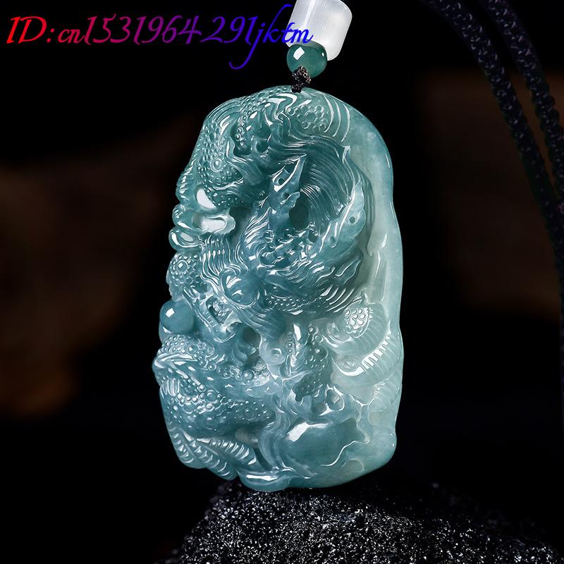 Natural Burmese Jadeite Dragon - Woman Accessory 评论和价格