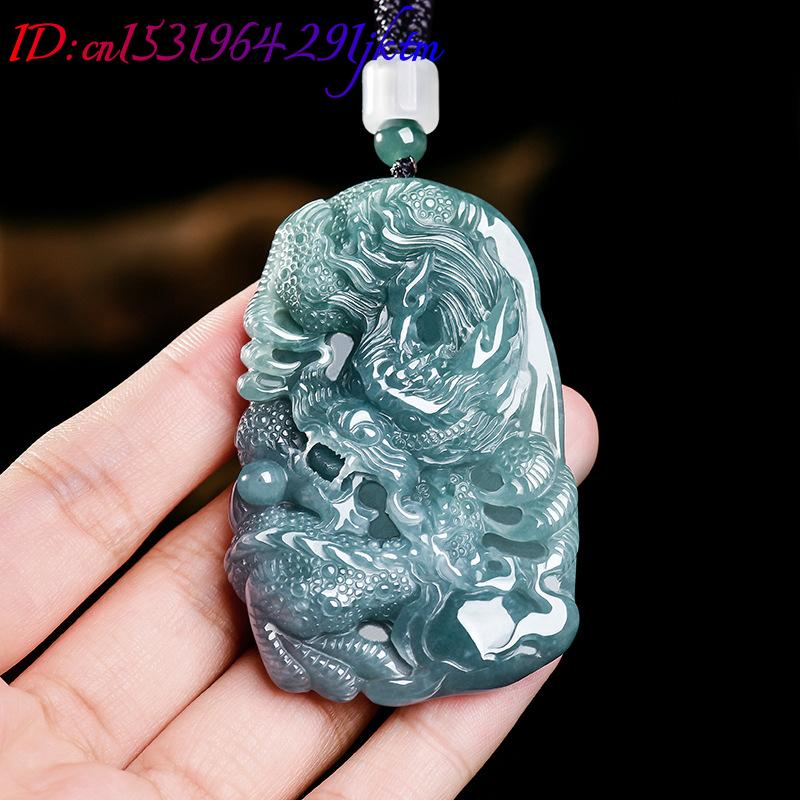 Natural Burmese Jadeite Dragon - Woman Accessory 评论和价格