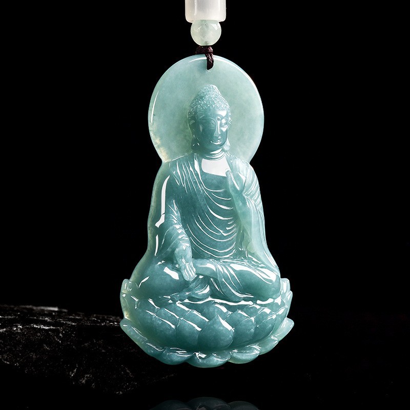 Natural Burmese Jadeite Buddha - Woman Accessory 评论和价格