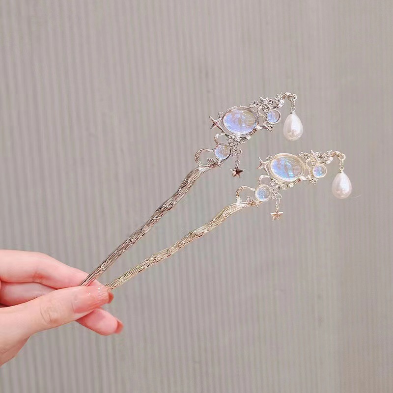 Moonstone Hairpin with Star &  - Women Accessories Wholesale 评论和价格