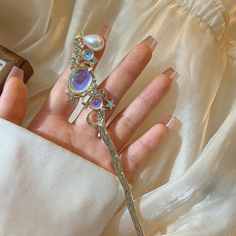 Moonstone Hairpin with Star &  - Women Accessories Wholesale 评论和价格
