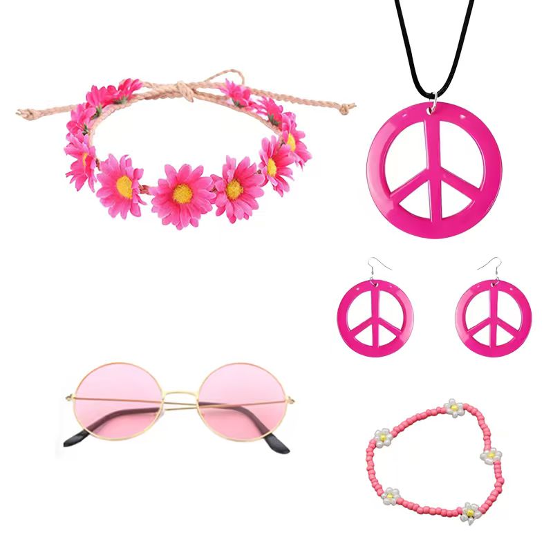 PESENAR Hippie Costume Accesso - Women'S Accessories In The 70S 评论和价格