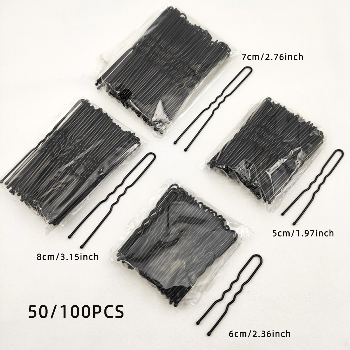 50/100 PCS Women 5/6/7/8 cm Ha - Women Accessories Wholesale 评论和价格