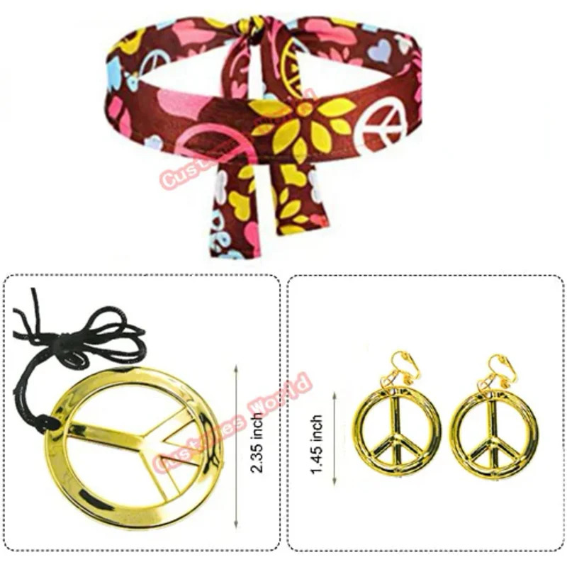 2026 Peace Love Women Party 60 - Women'S Accessories In The 70S 评论和价格