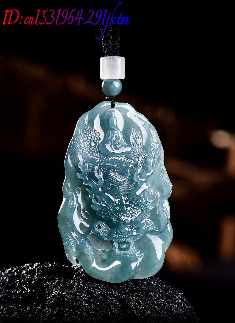 Natural Burmese Jadeite Dragon - Woman Accessory 评论和价格