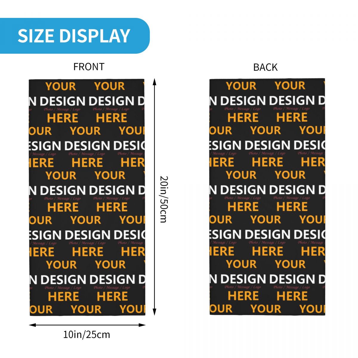 Custom Your Design Here Bandan - Women Accessories Logo 评论和价格