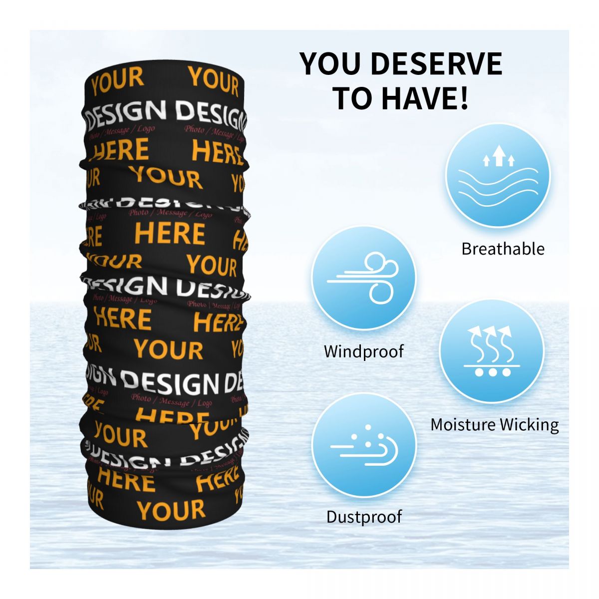 Custom Your Design Here Bandan - Women Accessories Logo 评论和价格