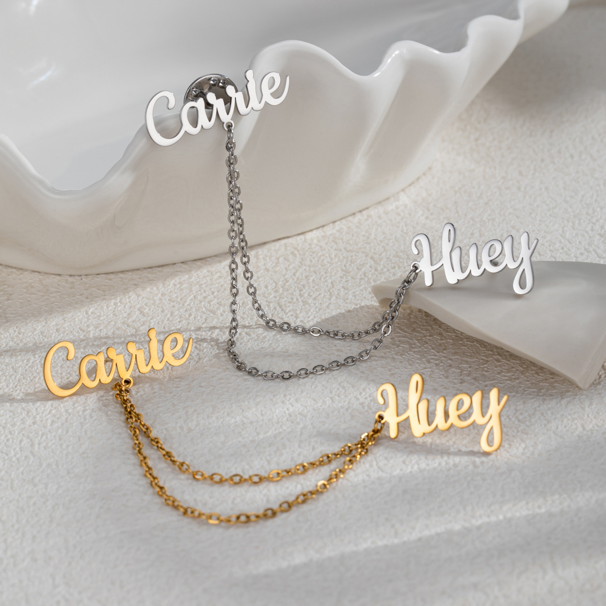 Fashion 2 Names DIY Customized - Women Accessories Name 评论和价格