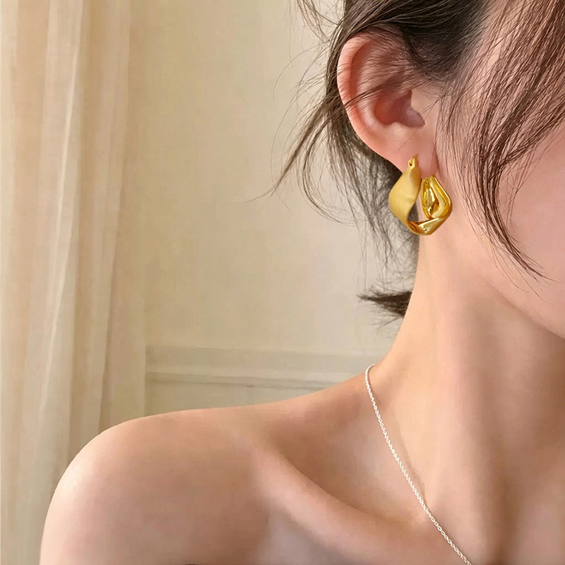 Silver Color Personality Twist - Women Accessories Drawing 评论和价格