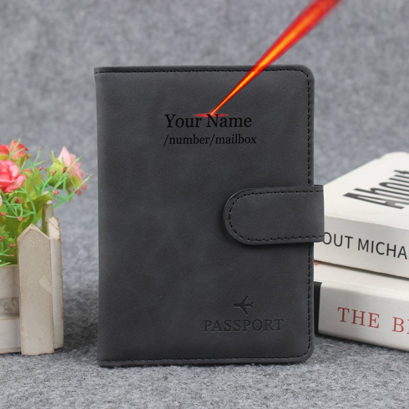 Magnetic Button Passport Cover - Women Accessories Name 评论和价格