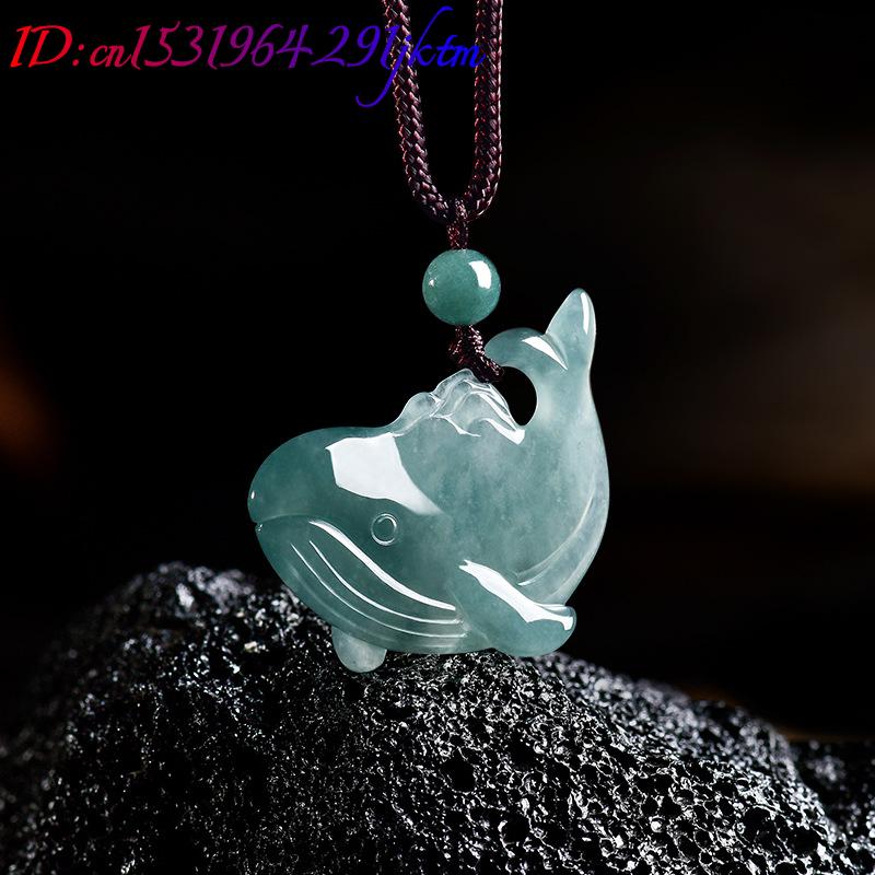 Natural Burmese Jadeite Whale  - Woman Accessory 评论和价格