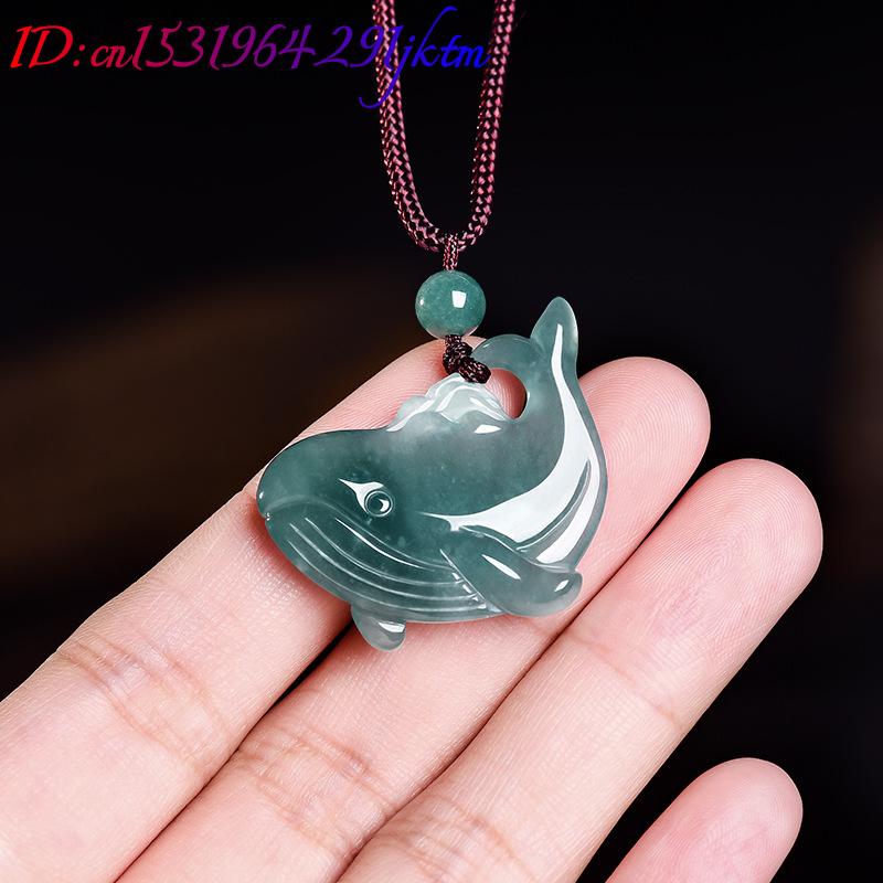 Natural Burmese Jadeite Whale  - Woman Accessory 评论和价格