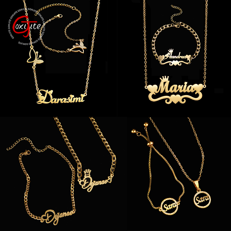 Goxijite Customize Name Neckla - Women Accessories Name 评论和价格