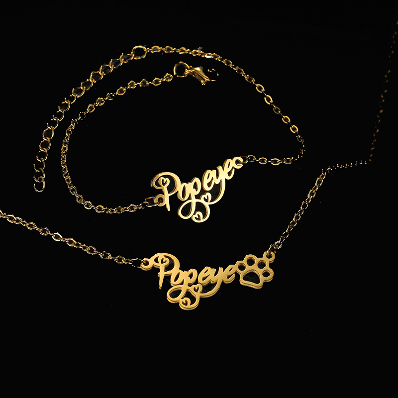 Goxijite Customize Name Neckla - Women Accessories Name 评论和价格