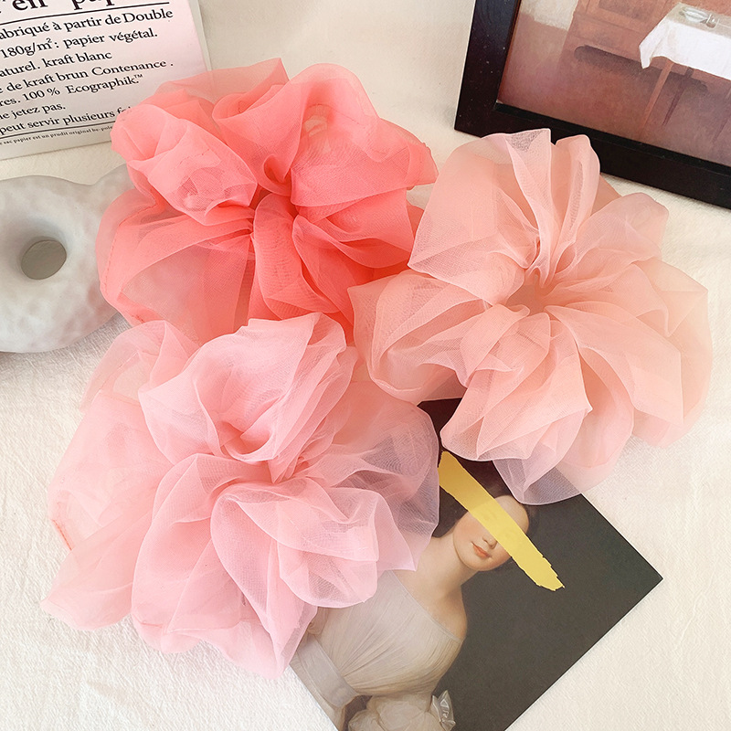 2022 Summer Organza Scrunchies - Hair Tie Velvet 评论和价格