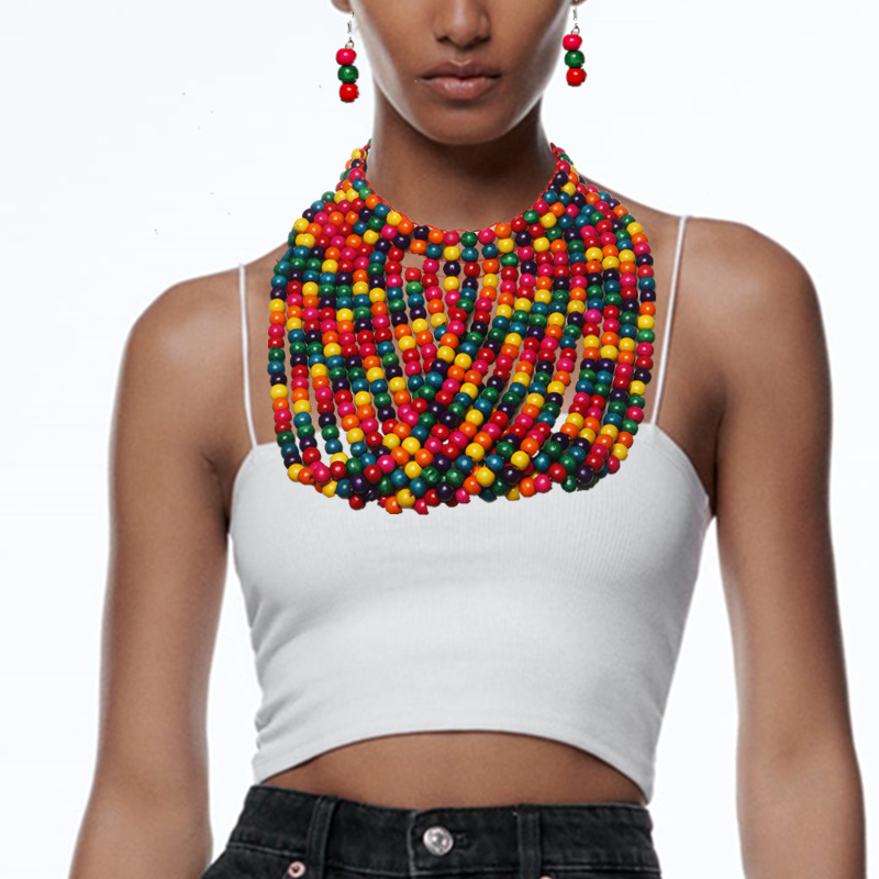 African style wood bead fringe - Women'S Accessories Amazon 评论和价格