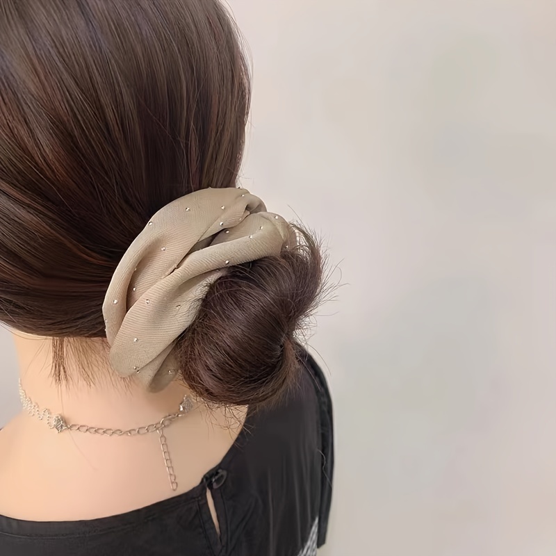 1/3PCS Satin Scrunchies With R - Hair Tie Velvet 评论和价格
