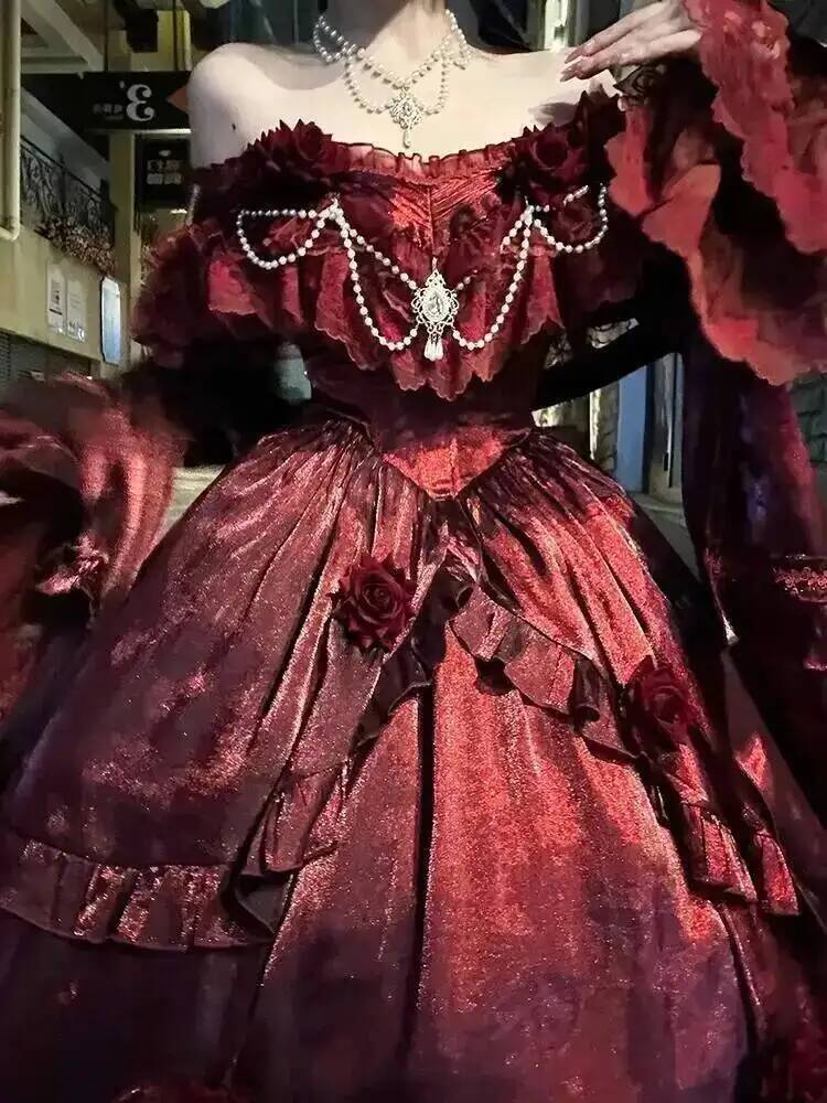 Beauty Princess Dress Red Loli - Women'S Vacation Accessories 评论和价格