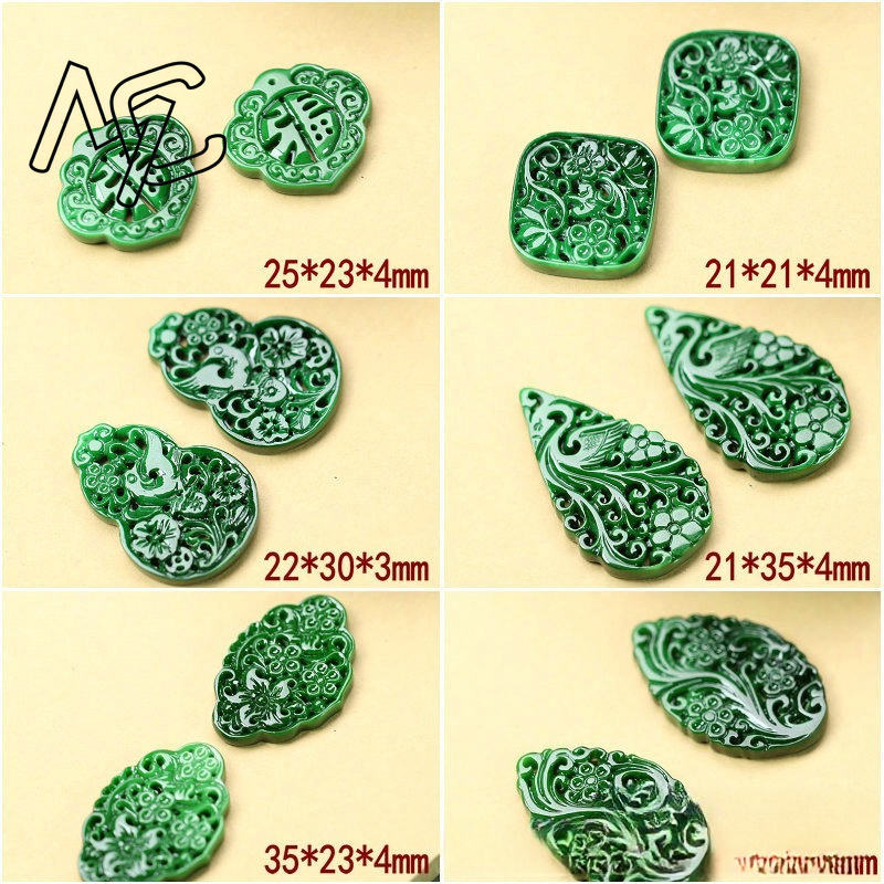 2pcs DIY Natural Dry Green Eme - Woman Accessory 评论和价格