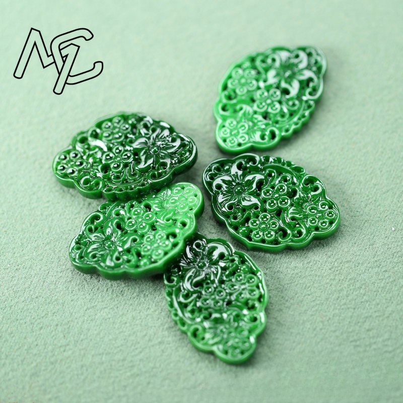 2pcs DIY Natural Dry Green Eme - Woman Accessory 评论和价格