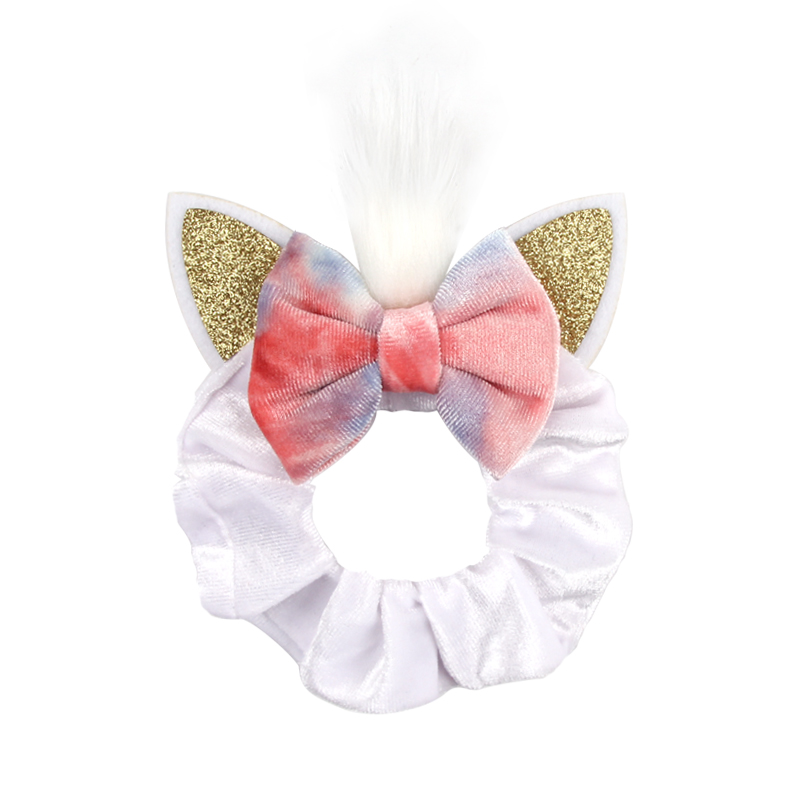 New Mouse Ears Velvet Scrunchi - Hair Tie Velvet 评论和价格