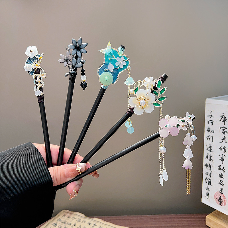 Classic Tassel Hair Stick Blac - Women Accessories Wholesale 评论和价格