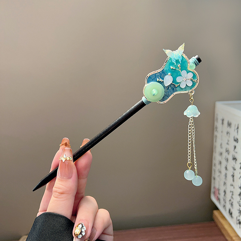 Classic Tassel Hair Stick Blac - Women Accessories Wholesale 评论和价格