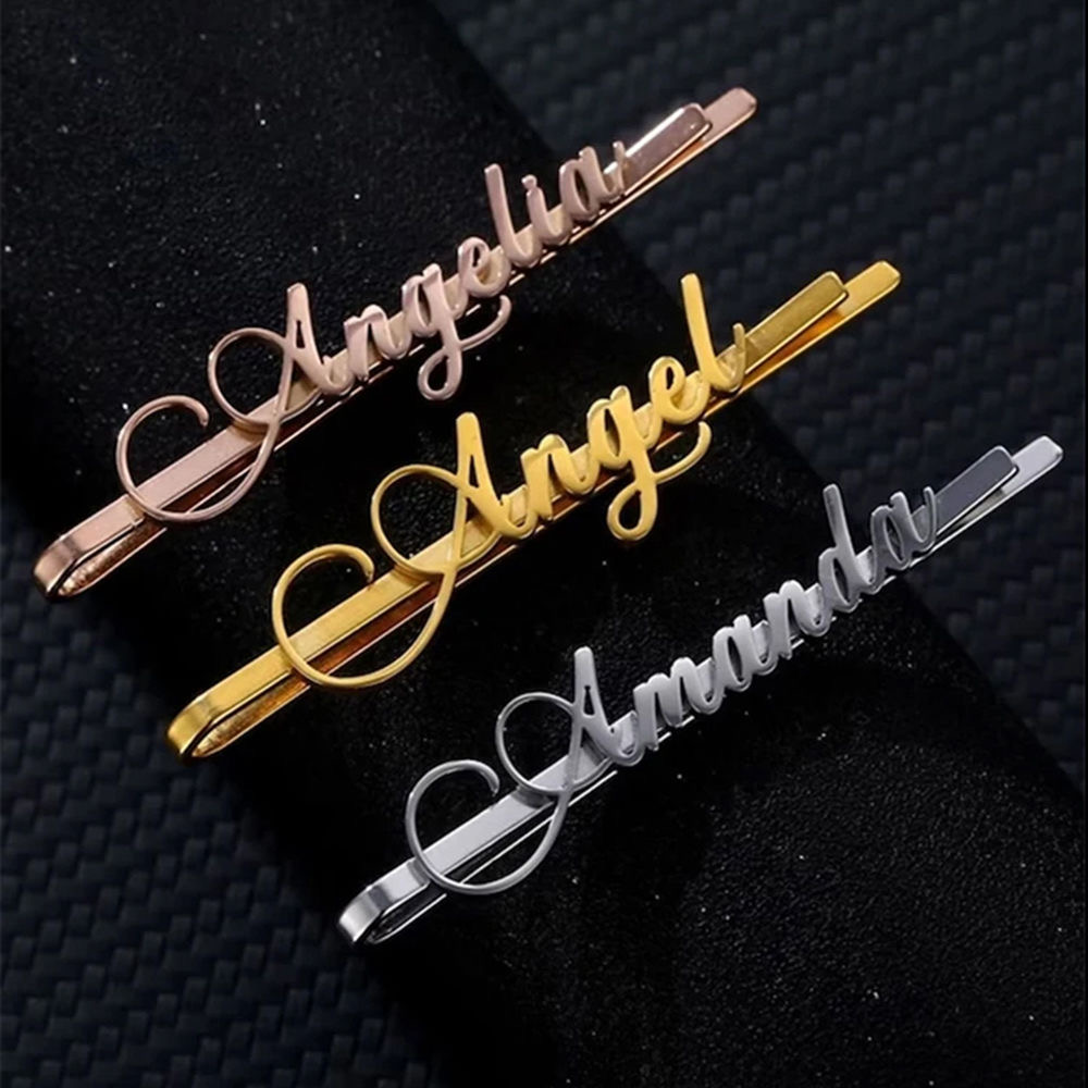 Custom Name Hair Clips Fashion - Women Accessories Name 评论和价格