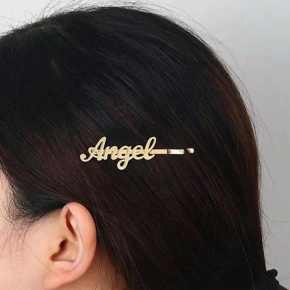 Custom Name Hair Clips Fashion - Women Accessories Name 评论和价格