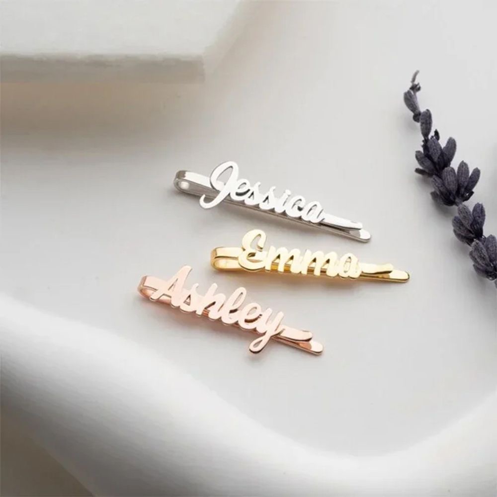 Custom Name Hair Clips Fashion - Women Accessories Name 评论和价格