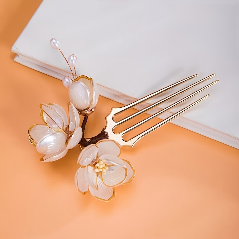 Chinese Style Shell Magnolia F - Women Accessories Wholesale 评论和价格
